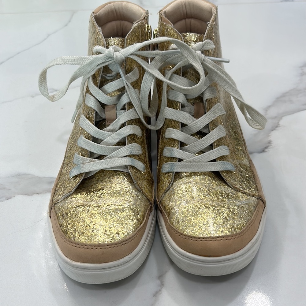 UGG Cradie Glitter Gold Sneakers. Size 9 - Picture 2 of 11
